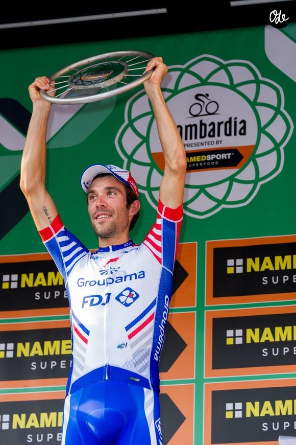 L'ex-champion assure se sentir plus épanoui qu'à l'époque du cyclisme professionnel.

Thibaut Pinot - Le cycliste français Thibaut Pinot (Groupama-FDJ) remporte le 112ème Tour de Lombardie, la dernière grande classique de la saison, à Côme, Italie, le 13 octobre 2018. Pool Monaco / SGP / Bestimage