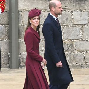 Le président américain Donald Trump et la première dame Melania Trump visitent le château de Windsor dans le cadre de leur visite d'État au Royaume-Uni Catherine, princesse de Galles, William, prince de Galles (Le prince William, prince de Galles, et Catherine (Kate) Middleton, princesse de Galles) 
©INSTARimages / Bestimage