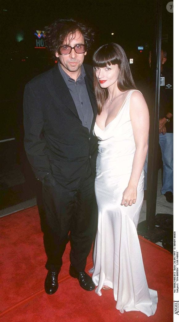 Tim Burton et Lisa Marie au Festival American Movie Classics de Los Angeles en 1992 © Agence Bestimage