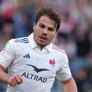 Antoine Dupont pendant le match des Six Nations 2025 entre l'Italie et la France le 24 février 2025 à Rome. Inside/Psnewz/Bestimage