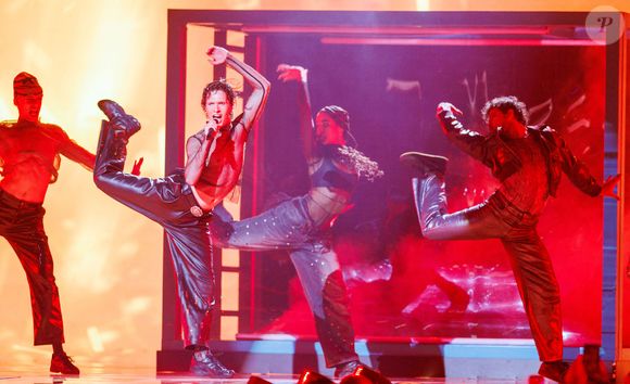 15 mai 2026, Autriche, Vienne : Søren Torpegaard Lund du Danemark avec la chanson "Før vi går hjem" sont sur scène au 70ème Concours Eurovision de la Chanson (ESC) pendant les répétitions pour la finale le 12.05.2026 dans la Stadthalle. Photo par Jens Büttner/DPA/Abacapress.com