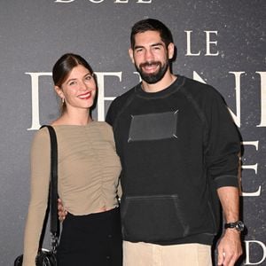 Nikola Karabatic et sa femme Geraldine Pillet à l'avant-première française du film "Le Dernier Duel" au Cinéma Gaumont Champs-Élysées à Paris le 24 septembre 2021.
© Coadic Guirec / Bestimage