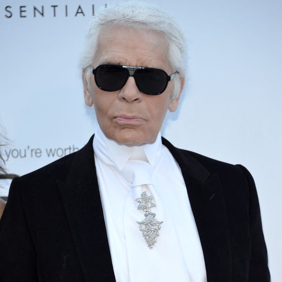 Karl Lagerfeld - Hôtel Eden Roc à Cannes en 2012.