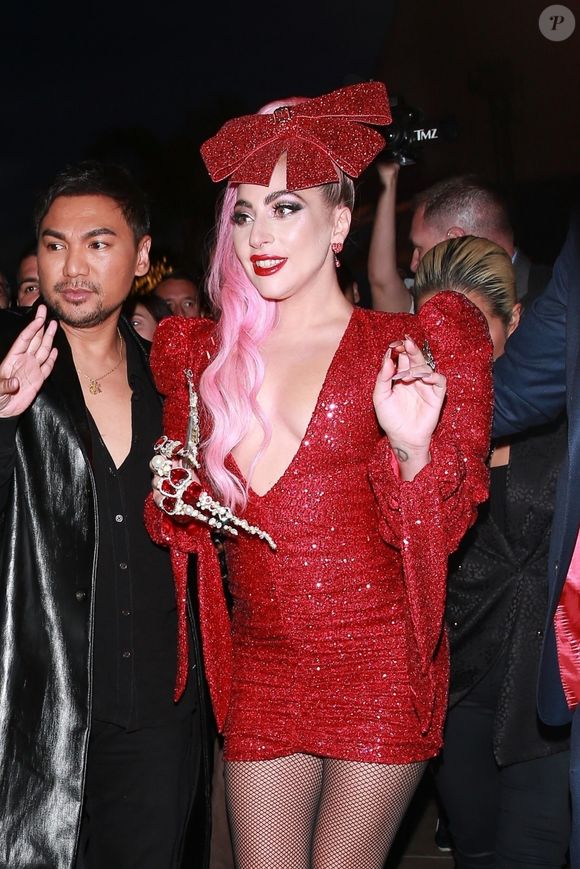 Lady Gaga arrive à l'évènement éphémère Haus Labs Makeup à The Grove, Los Angeles, le 5 décembre 2019