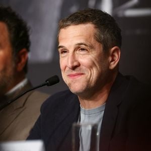 Denis Ménochet, Guillaume Canet lors de la conférence de presse pour le film Karma lors du 79ème Festival International du Film de Cannes le 16 mai 2026.

© Valentina Claret / Pool / Bestimage