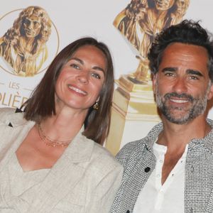 Florent Peyre et sa compagne Virginie Stref - 36ème cérémonie des Molières aux Folies Bergère à Paris le 28 avril 2025. © Coadic Guirec/Bestimage