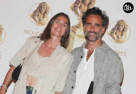 Florent Peyre et sa compagne Virginie Stref - 36ème cérémonie des Molières aux Folies Bergère à Paris le 28 avril 2025. © Coadic Guirec/Bestimage