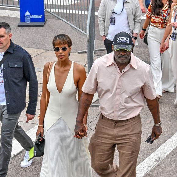 Idris Elba et sa femme Sabrina Dhowre Elba durant le Monaco E-Prix 2025, Round 6, le 3 mai 2025. Le pilote Nissan Oliver Rowland a remporté la course devant Nick De Vries suivi par Jacke Dennis. C'est la 8eme édition du Monaco E-prix. A l’occasion de la 11eme saison du Championnat du Monde ABB FIA Formula E, les monoplaces de 3eme génération ont parcouru les rues de la Principauté. © Bruno Bebert/Bestimage