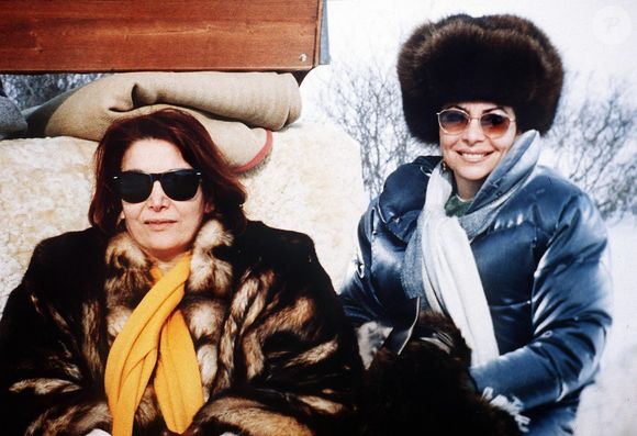 Photo de Giuseppina Auriemma et Patrizia Reggiani en sainteté sur les montagnes. Photo Olycom/ABACAPRESS.COM