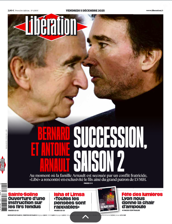 Magazine Libération du 5 décembre 2025