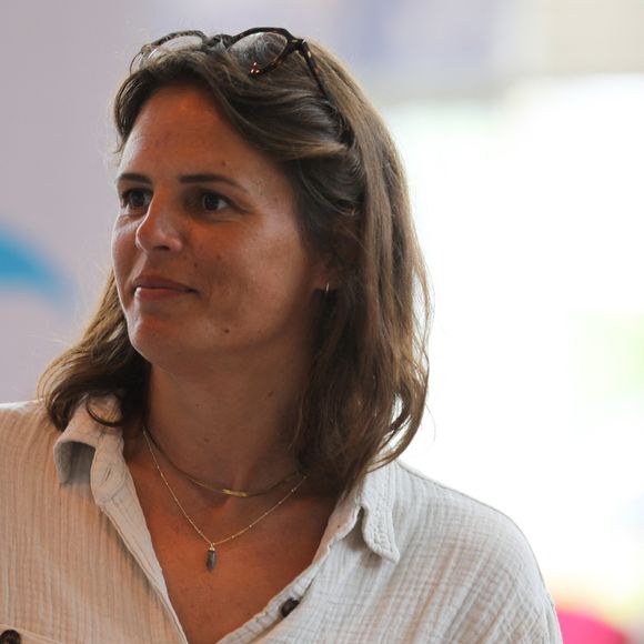 Laure Manaudou assiste aux championnats de France Élites en grand bassin de natation à Rennes, France, le 15 juin 2023. © Mickael Chavet/Zuma Press/Bestimage