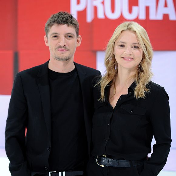 Exclusif - Niels Scheider et sa compagne Virginie Efira - Enregistrement de l'émission "Vivement Dimanche" au studio Gabriel à Paris le 29 octobre 2018. L'émission sera diffusée le 4 novembre 2018 . © Guillaume Gaffiot/Bestimage