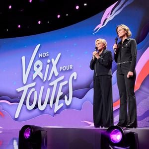 Muriel Robin et Anne Le Nen sont aux commandes d'une émission spéciale

Exclusif - Muriel Robin, Anne Le Nen - Enregistrement du concert "Nos voix pour toutes", au profit de La fondation des femmes, à l'Adidas Arena à Paris, diffusée le 11 décembre sur TMC
© Cyril Moreau-Coadic Guirec / Bestimage