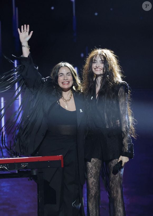 Exclusif - Yael Naim et Solann - Enregistrement du concert "Nos voix pour toutes", au profit de La fondation des femmes, à l'Adidas Arena à Paris, diffusée le 11 décembre sur TMC
© Coadic Guirec-Cyril Moreau / Bestimage