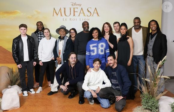 Timéo Béasse, Grégory Lerigab, Daniel Kamwa, Jean-Paul Pitolin, Annie Milon, Sacha Tomassian, Léovanie Raud, Alexis Tomassian, Aurélie Konaté, Daniel Njo Lobe, Jean-Michel Vaubien - Première du film Disney "Mufasa, Le Roi lion" au cinéma Pathé Palace à Paris le 12 décembre 2024. © Coadic Guirec/Bestimage