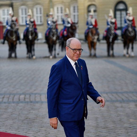 Le Prince Albert II à l'occasion d'une réunion de la Communauté politique européenne (CPE) au palais d'Amalienborg à Copenhague, Danemark, le 1er octobre 2025.  © Dana Press / Bestimage