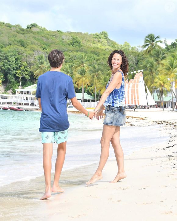 Linda Hardy avec son fils Andréa - Capture Instagram