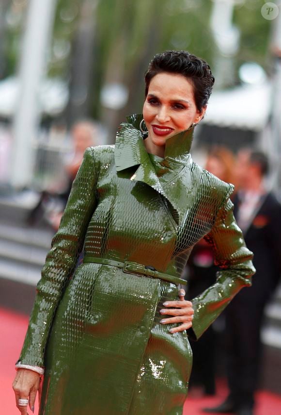 Farida Khelfa - Montée des marches du film " L'inconnue" lors du 79ème Festival International du Film de Cannes, le 18 mai 2026. © Jacovides-Moreau / Bestimage