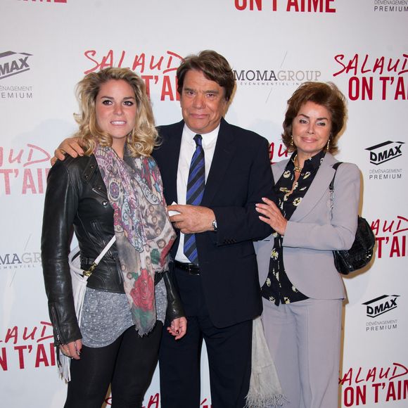 Bernard Tapie, Sophie Tapie, Dominique Tapie assistent à l'avant-première de "Salaud On T'Aime" qui s'est tenue au Cinéma UGC Normandie à Paris, France le 31 mars 2014. Photo bdeThierry Orban/ABACAPRESS.COM