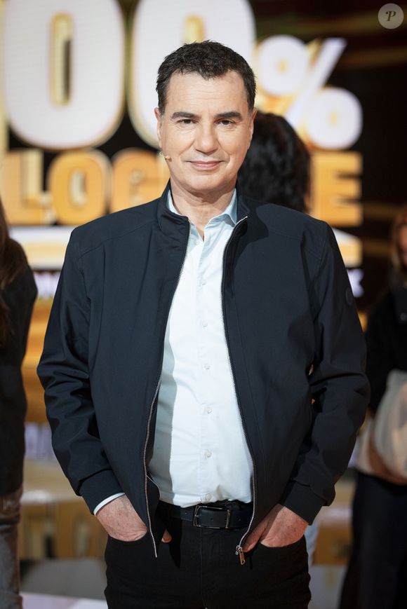 Exclusif - Laurent Luyat lors de l'enregistrement de l'émission "100% logique" présentée par C. Feraud et qui sera diffusée le 11 octobre 2025 au Studio du Lendit à Saint-Denis, France, le 8 mars 2025. © Cyril Moreau/Bestimage
