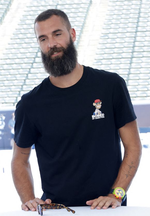 Benoit Paire, Conférence de presse de The Ultimate Tennis Showdown au Dignity Health Sports Park à Carson, CA, USA le 20 juillet 2023. Photo by Fati S/ABACAPRESS.COM