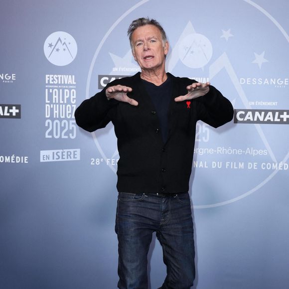 Franck Dubosc - Photocall dans le cadre de la 28ème édition du festival International du Film de Comédie à l'Alpe d'Huez le 15 janvier 2025. © Dominique Jacovides/Bestimage