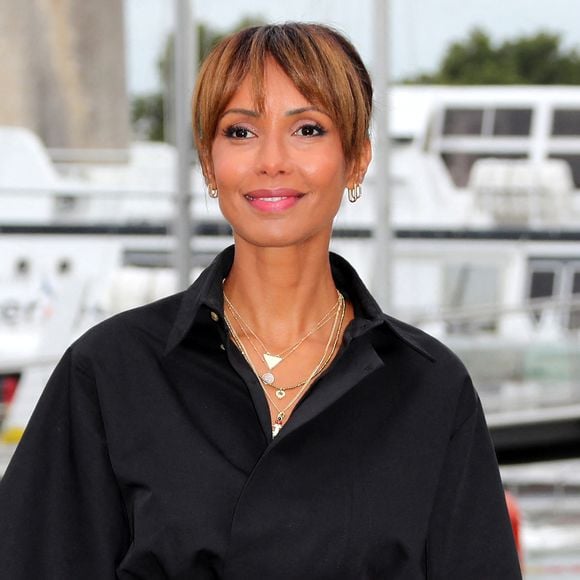 La comédienne et membre du jury Sonia Rolland - Photocall du jury du festival de la fiction TV de La Rochelle le 10 septembre 2024. © Patrick Bernard/Bestimage