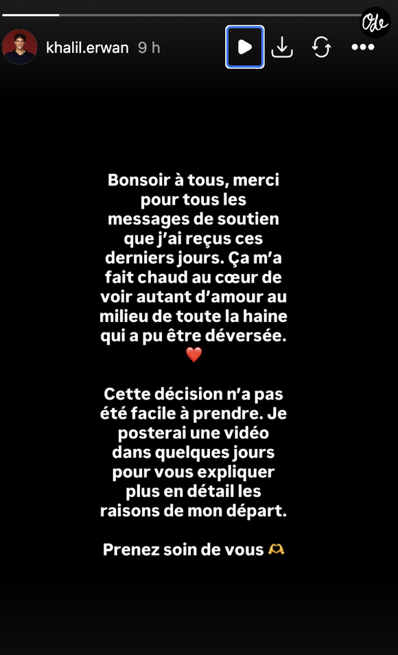 Story Khalil Instagram Octobre 2026