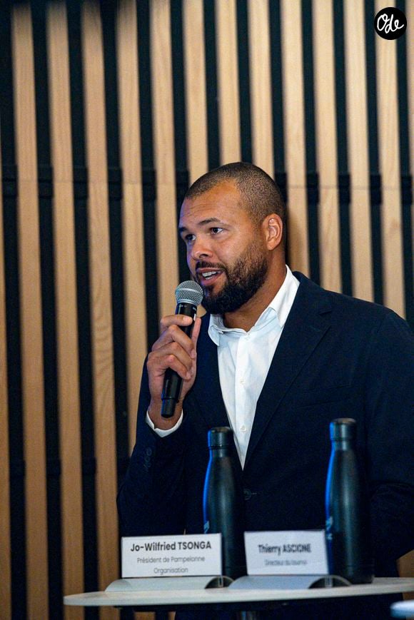 Jo Wilfried Tsonga, Président de Pampelonne Organisation - Présentation du Grand Prix AT250 Lyon Auvergne Rhone Alpes à Décines, le 4 septembre 2025. © Sandrine Thesillat / PsNewZ / Bestimage