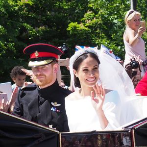 Une publication qui intervient à l'occasion de leurs sept ans de mariage avec le Prince Harry.

Le prince Harry, duc de Sussex, et Meghan Markle, duchesse de Sussex, en calèche à la sortie du château de Windsor après leur mariage, 19 mai 2018. (Agence / Bestimage)