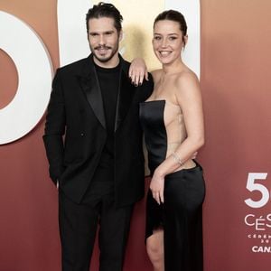 François Civil et Adèle Exarchopoulos arrivent à la 50e cérémonie des César du cinéma à l'Olympia le 28 février 2025 à Paris, France. Photo by David NIVIERE/ABACAPRESS.COM