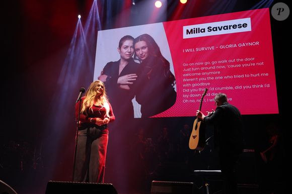 A l'occasion de la 4ème édition du gala "Tous les talents chantent contre le cancer"à l'Olympia à Paris le 20 Juin 2025.
Exclusif -  Milla Savarese ( la fille de Emilie Dequenne) perform en live en hommage a sa Mere disparue - 4ème édition du gala "Tous les talents chantent contre le cancer"à l'Olympia à Paris le 20 Juin 2025. © Denis Guignebourg/Bestimage