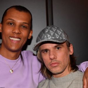Stromae et Orelsan en backstage de la 38ème cérémonie des Victoires de la musique à la Seine musicale de Boulogne-Billancourt, France, le 10 février 2023. © Moreau-Veren/Bestimage
