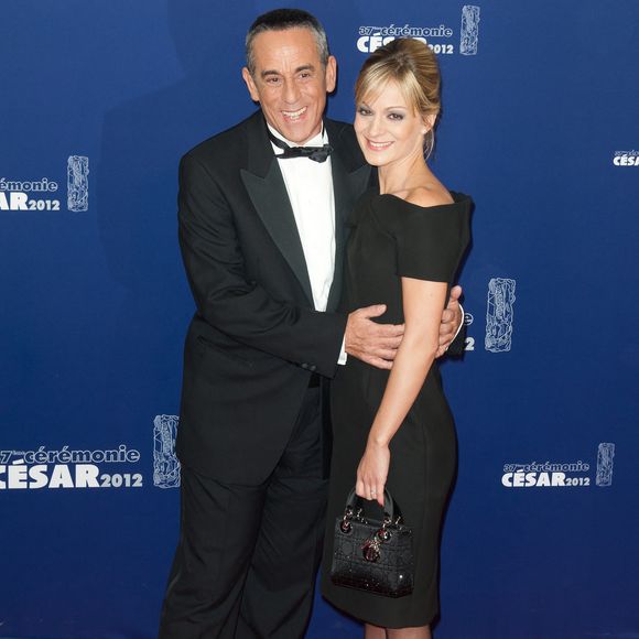 Thierry Ardisson et Audrey Crespo-Mara arrivent à la 37e cérémonie annuelle des César du cinéma qui s'est tenue au Théâtre du Chatelet à Paris, France, le 24 février 2012. Photo by ABACAPRESS.COM