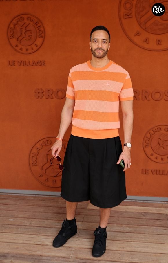 Tarek Boudali au photocall du village lors des Internationaux de France de Tennis de Roland Garros 2026, à Paris, France, le 30 mai 2026. © Dominique Jacovides/Bestimage