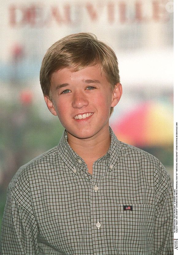 Haley Joel Osment - conférence de presse à Deauville en 2001. 
©RINDOFF-GUIREC / BESTIMAGE