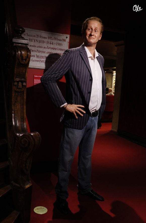 Benoît Poelvoorde -  illustrations de quelques personnages au musée Grévin à Paris le 23 octobre 2023.
© Denis Guignebourg / Bestimage