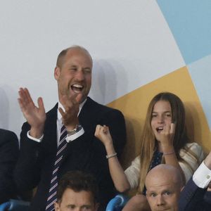 Le prince William, prince de Galles, la princesse Leonor et l'infante Sofia d'Espagne dans les tribunes de la finale de l'UEFA Women's Euro 2025 "Angleterre - Espagne (1-1, 3-1 tab)" à Bâle en Suisse. 27 juillet 2025 Mirrorpix / Bestimage