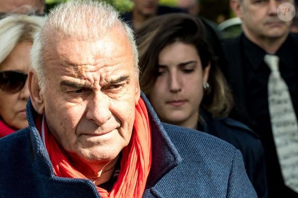 Belgique, Bruxelles, 17 mai 2018 - Cérémonie d'enterrement de la chanteuse belge Maurane (Claudine Luypaerts) - chanteur français Michel Fugain Photo by Danny Gys / Reporters/ABACAPRESS.COM