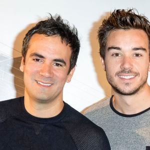 Alex Goude et son mari Romain - Avant-première du film d'animation "Cars 3" au cinéma Gaumont Champs-Elysées à Paris, France, le 9 juillet 2017. © Pierre Perusseau/Bestimage