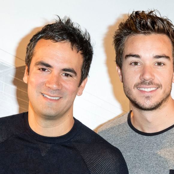 Alex Goude et son mari Romain - Avant-première du film d'animation "Cars 3" au cinéma Gaumont Champs-Elysées à Paris, France, le 9 juillet 2017. © Pierre Perusseau/Bestimage