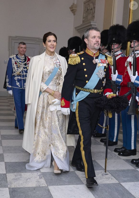 Le roi Frederik et la reine Mary de Danemark donnent une réception du Nouvel An en l'honneur du corps diplomatique au palais de Christiansborg à Copenhague, le 5 janvier 2026. Photo par Action Press / Bestimage