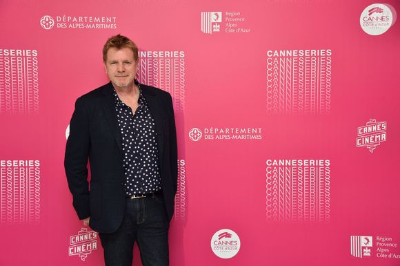 Xavier Deluc, lors du photocall et de la conférence sur la série "Section de Recherches" lors du 1er Festival Canneseries à Cannes, le 5 avril 2018. © Bruno Bebert/Bestimage