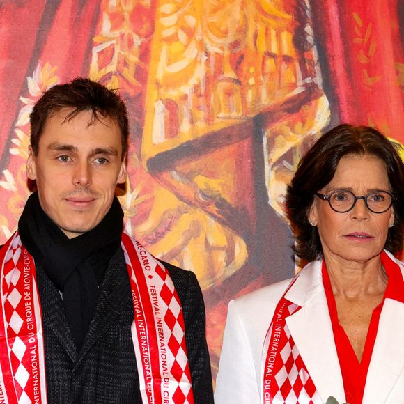 La princesse Stéphanie de Monaco, Camille Gottlieb, Louis Ducruet et sa femme Marie Chevallier lors de l'ouverture du 46ᵉ Festival International du Cirque de Monte-Carlo © Claudia Albuquerque/Bestimage