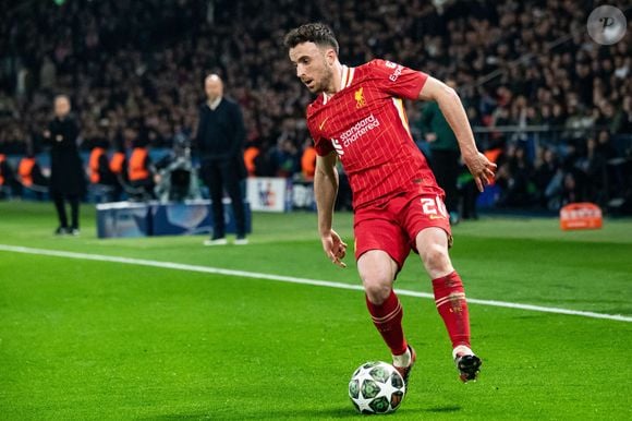 Diogo Jota (FC Liverpool) - 1/8e de finale aller de la Ligue des champions 2024-25 entre le PSG contre Liverpool (0-1) au Parc des Princes à Paris le 5 mars 2025. 
Crédit : Baptiste Autissier / PsnewZ / Bestimage
