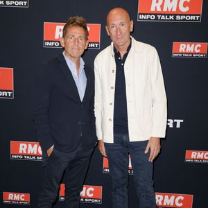 Daniel Riolo et Gilbert Brisbois - Conférence de presse de la rentrée RMC à Paris le 2 septembre 2025. © Coadic Guirec/Bestimage