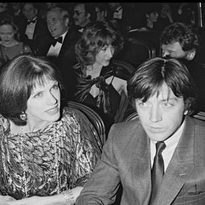 Archives - Anny Duperey et Bernard Giraudeau à la soirée de remise ds Bests à Paris en 1983.  (RINDOFF-PATERSON / BESTIMAGE).