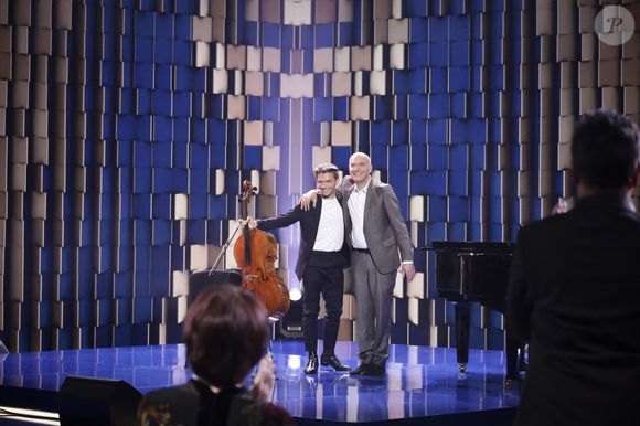 Exclusif - Gautier Capuçon, guest, pour les surprises lors de l'enregistrement de l'émission "La Boîte à secrets", présentée par F.Bollaert et diffusée le 10 octobre 2025 sur France 3, dans les studios du Lendit à Saint-Denis, Seine Saint-Denis, France, le 22 septembre 2025. © Jack Tribeca/Bestimage