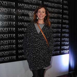 Sophie Ferjani enceinte - Inauguration du restaurant "Saperlipopette!" de Norbert Tarayre (Top Chef 3) à Puteaux, le 17 novembre 2014.