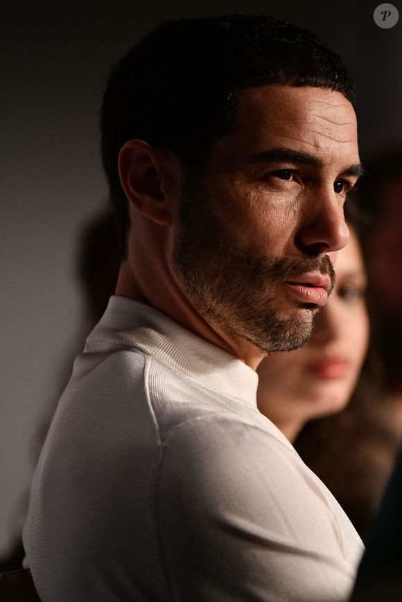 Tahar Rahim à la conférence de presse du film "Alpha" (Compétition) lors du 78ème Festival International du Film de Cannes, le 20 mai 2025. 
© Valentina Claret / Pool Cannes / Bestimage